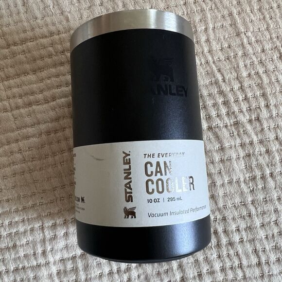 Stanley Stainless Steel The Everyday Can Cooler Can Chiller 10oz 295mL Black NEW - Picture 1 of 9